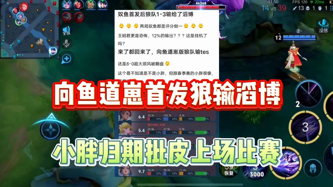 【直播】大黄：道崽抗压不行，向鱼版本不和，狼队第三阶段不会换人了